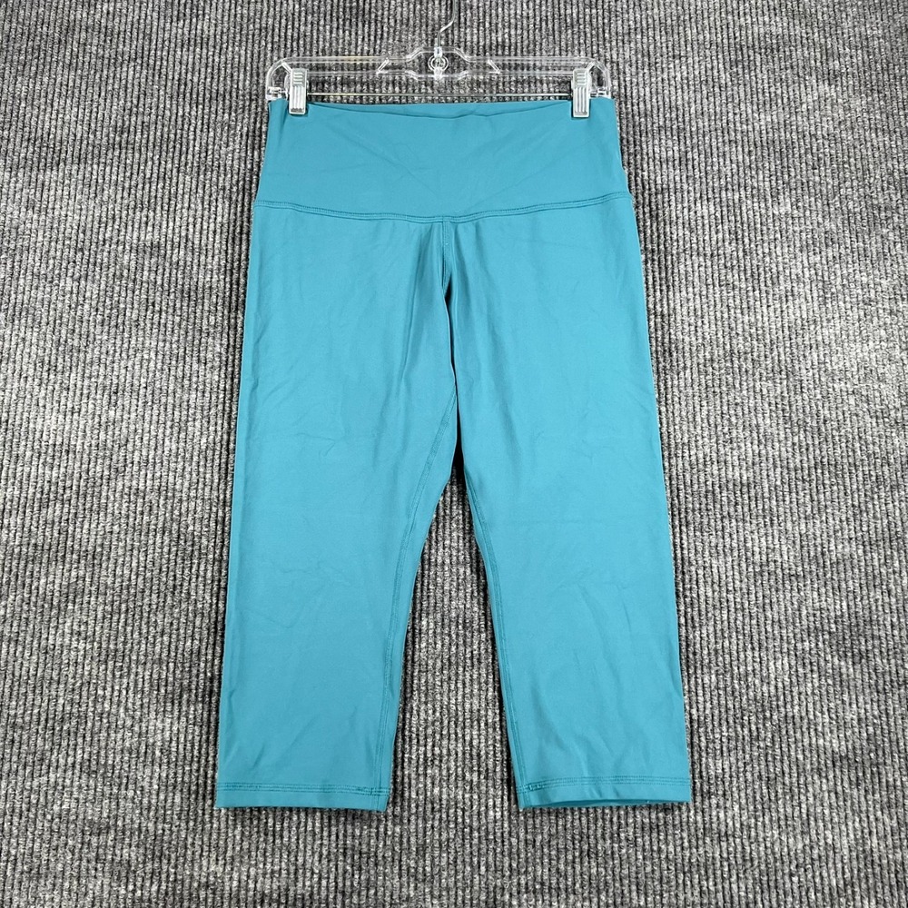 Athleta Transcend Capri Pants Womens Size 1X Green Workout Active Casual Yoga